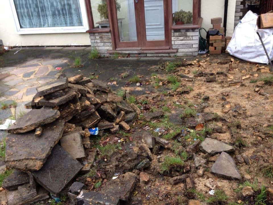 driveway before - Driveways Leicester