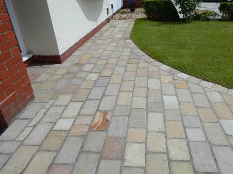 natural stone front driveway - Driveways Leicester