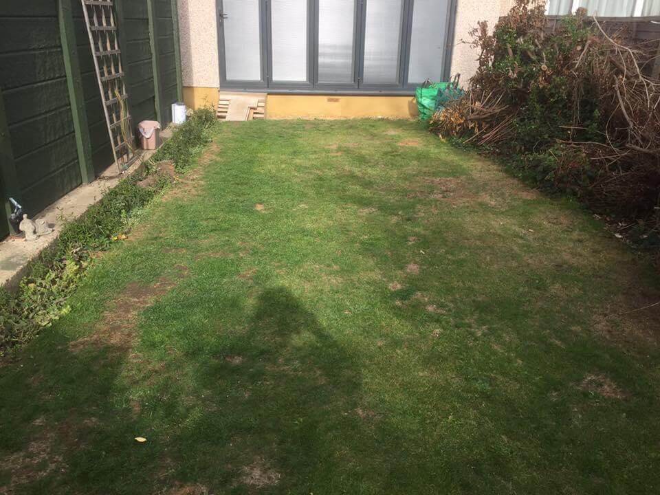 4 patio before - Driveways Leicester