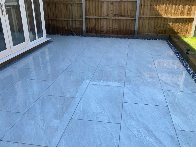 porcelain patio leicester 2 - Driveways Leicester